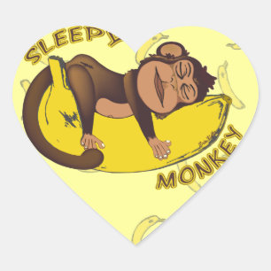 Sleepy Monkey Stickers