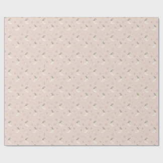 Sleepy Moon Blush Christmas Wrapping Paper