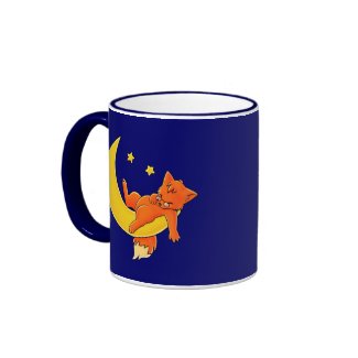 Sleepy Moon Fox mug