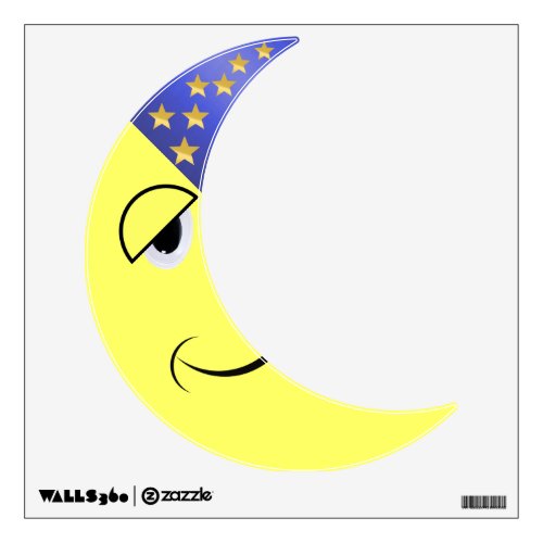 Sleepy Moon Wall Sticker