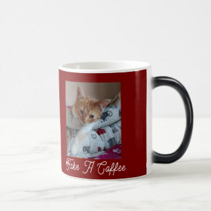 Sleepy Morning Color Changing Mug for Cat Lovers