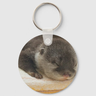 Sleepy Otter Keychain