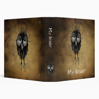 Sleepy Owl 3 Ring Binder
