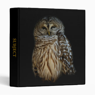 Sleepy Owl Binder