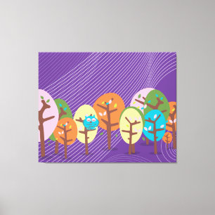 Sleepy Owl Canvas Print