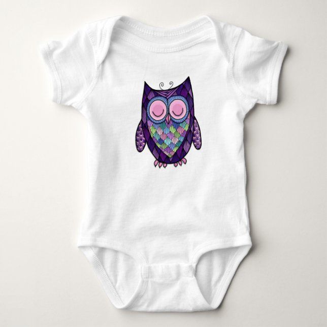 Sleepy Owl Infant Creeper (Front)