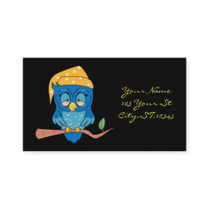 Sleepy Owl Thunder_Cove Business Card