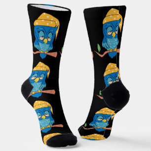 Sleepy Owl Thunder_Cove Socks