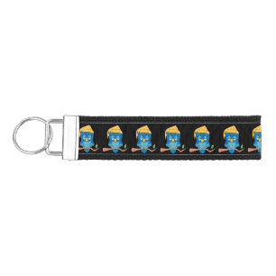 Sleepy Owl Thunder_Cove Wrist Keychain