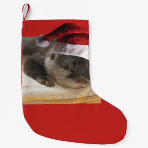 Sleepy Oyyer Santa Claus Small Christmas Stocking