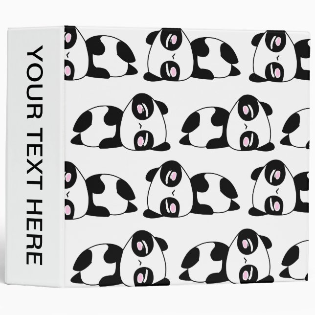 Sleepy Panda Binder (Front/Spine)