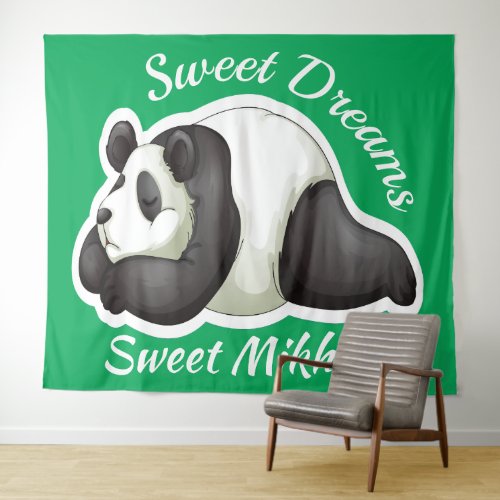 Sleepy Panda Tapestry