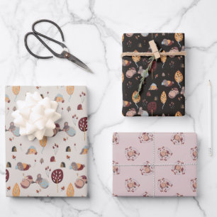 Sleepy Pets cute Wrapping Paper Sheets