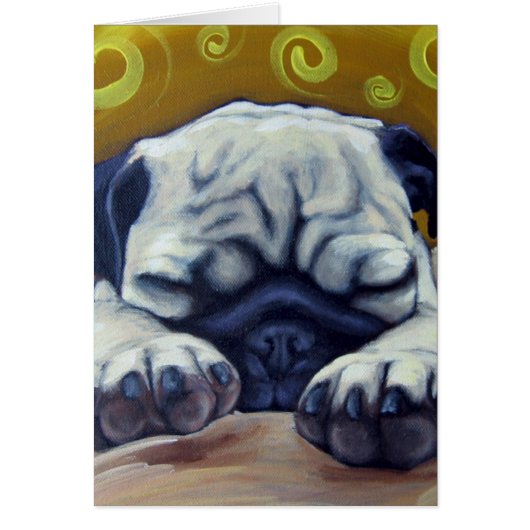 Sleepy Pug Cards (Front)