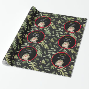 Sleepy Raccoon Customize Text and Color Wrapping Paper