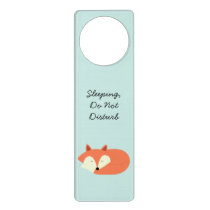 Sleepy Red Fox Door Hanger Sleepy Red Fox Door Hanger