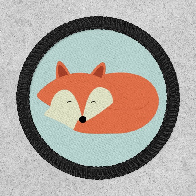 Sleepy Red Fox Patch (Front)