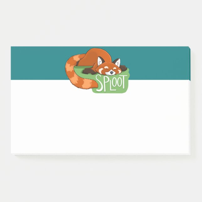 Sleepy Red Panda Notes (Front)