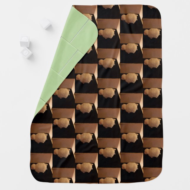 Sleepy Sheep Baby Blanket (In Situ)