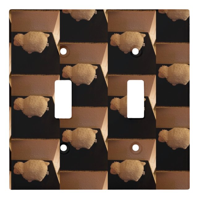 Sleepy Sheep Light Switch Cover (Front)