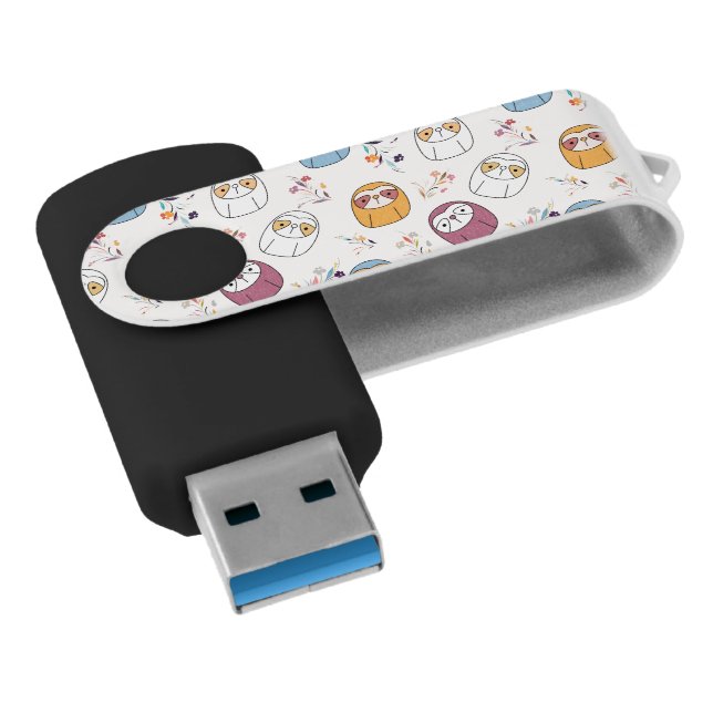Sleepy Sloth Flash Drive (Angled)