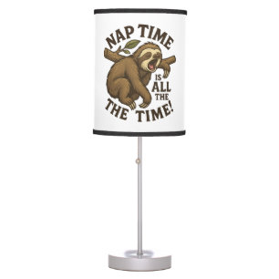 Sleepy Sloth Funny Table Lamp