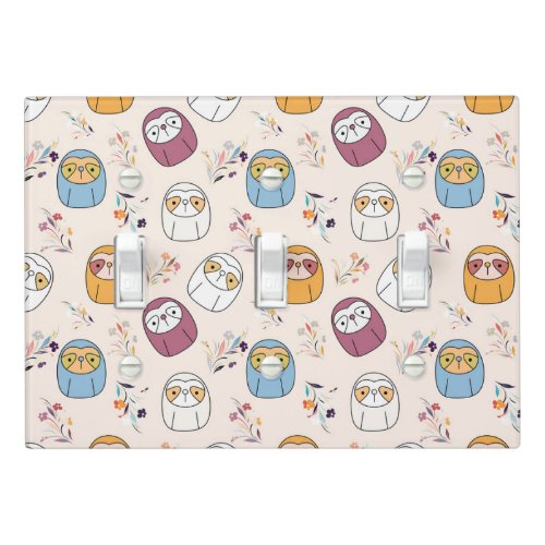 Sleepy Sloth Light Switch Cover