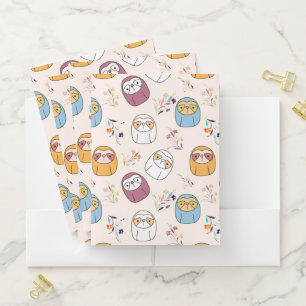 Sleepy Sloth Pocket Folder