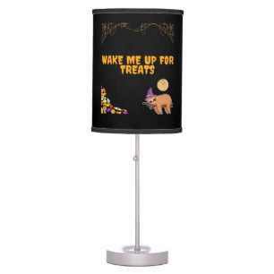 Sleepy sloth ready for Halloween treats! Classic T Table Lamp