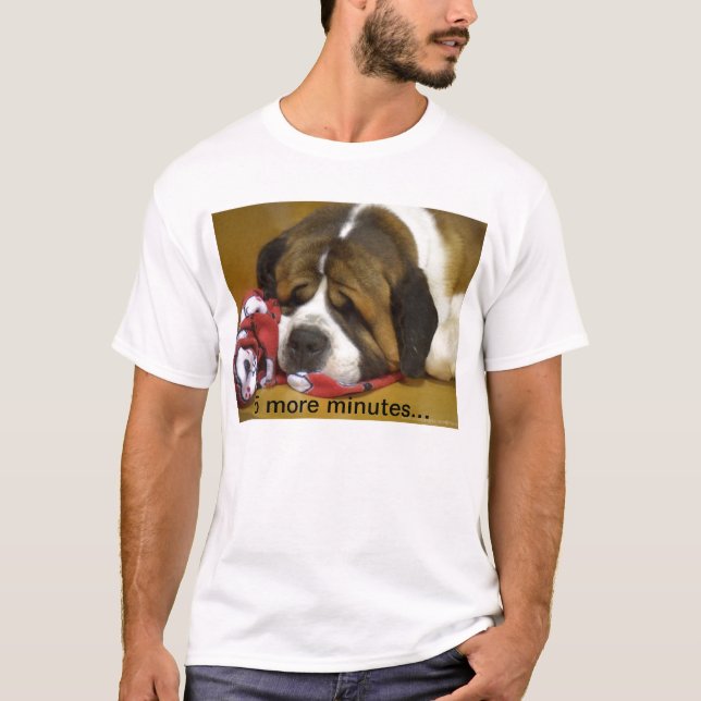 Sleepy St Bernard T-Shirt (Front)