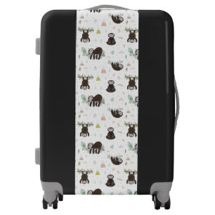Sleepy Sweet Sloth Pattern Luggage
