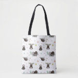 Sleepy Sweet Sloth Pattern Tote Bag