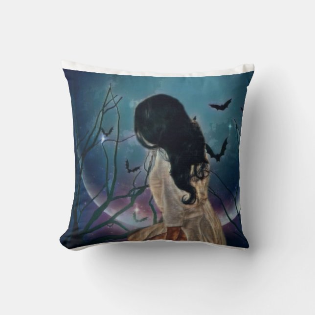 Sleepy Throw Pillow (Front)
