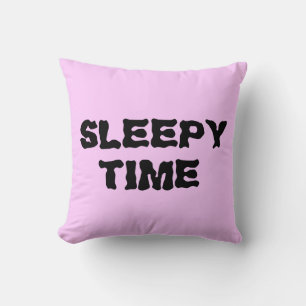 SLEEPY TIME, 16x16 throw pillow