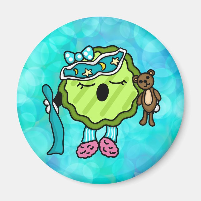 Sleepy Time Pickle | Night Night Jammies Magnet (Front)