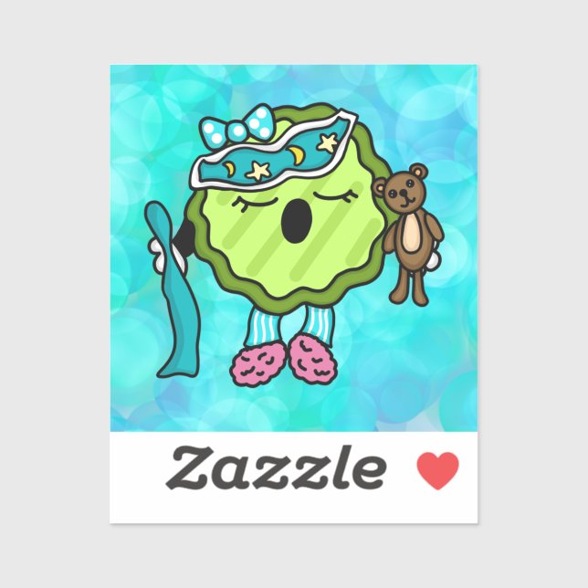 Sleepy Time Pickle | Night Night Jammies  Sticker (Sheet)
