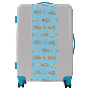 Sleepy Time Sloth Pattern Luggage