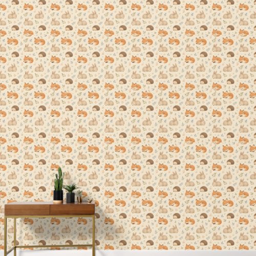 Sleepy Woodland Friends Nursery & Kids Wallpaper