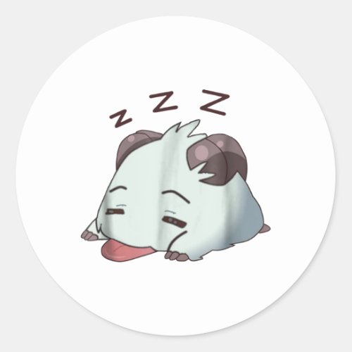 Sleepyhead Classic Round Sticker