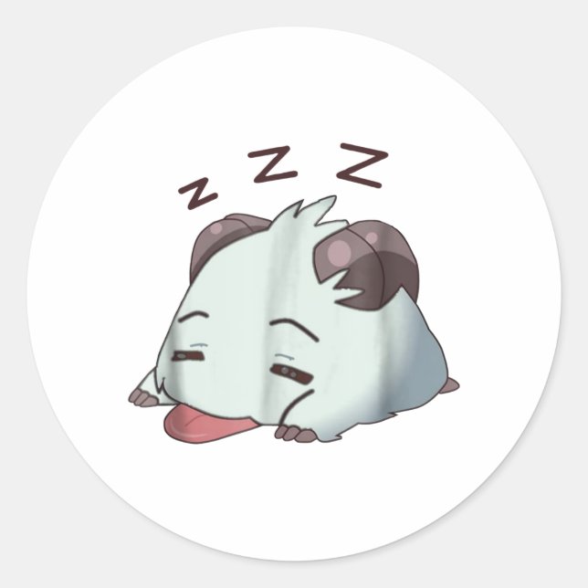 Sleepyhead Classic Round Sticker (Front)