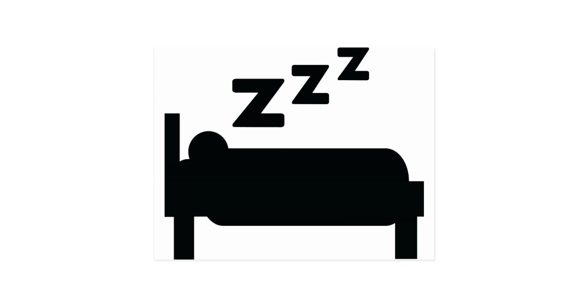 sleepyhead zzz sleeping postcard | Zazzle.com