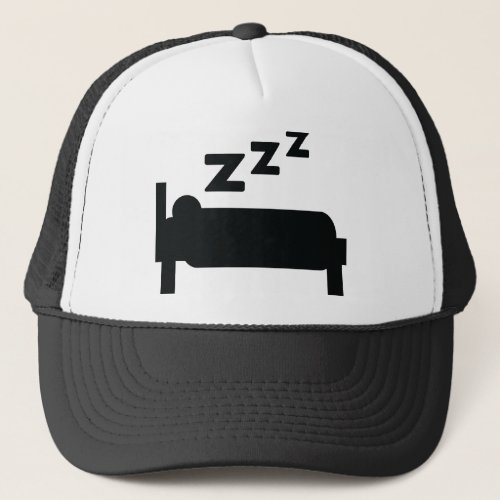 sleepyhead zzz sleeping trucker hat