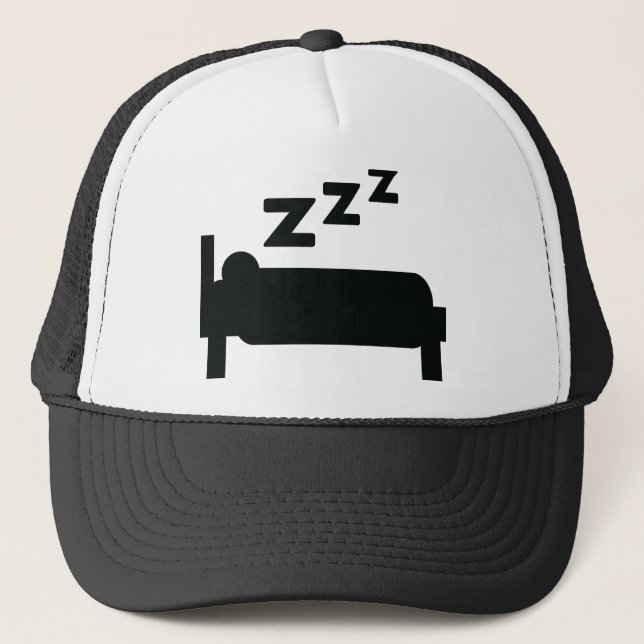 sleepyhead zzz sleeping trucker hat (Front)
