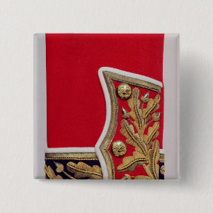 Sleeve detail of a British Army Uniform Pinback Button
