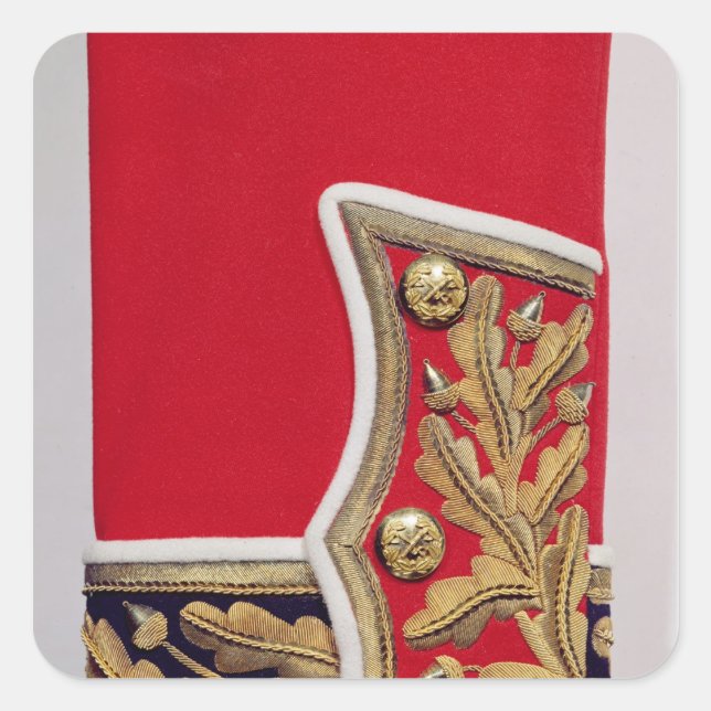 Sleeve detail of a British Army Uniform Square Sticker (Front)