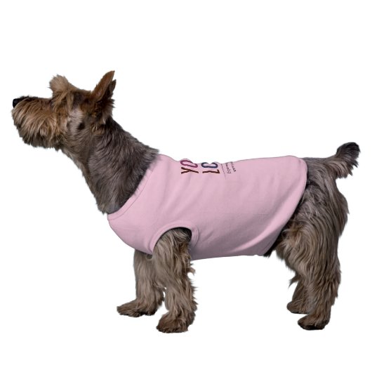 Sleeveless Custom Dog Shirt with Your Company Logo (Side)