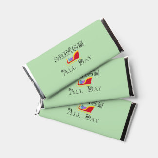 Sleigh All Day | Black Font Hershey Bar Favors