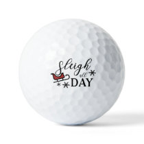 Sleigh All Day Christmas Holiday Golf Balls