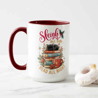 Sleigh All Day Read All Night Mug