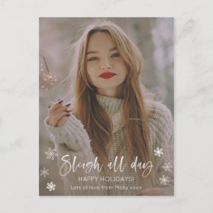 Sleigh All Day Sassy Holiday Card for Singleton